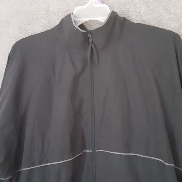 Online Jacket Men's Large Black Full Zip Wind Breaker 2508 - Picture 2 of 7